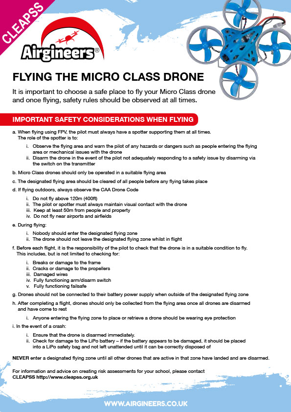 Flying the Micro Class Drone